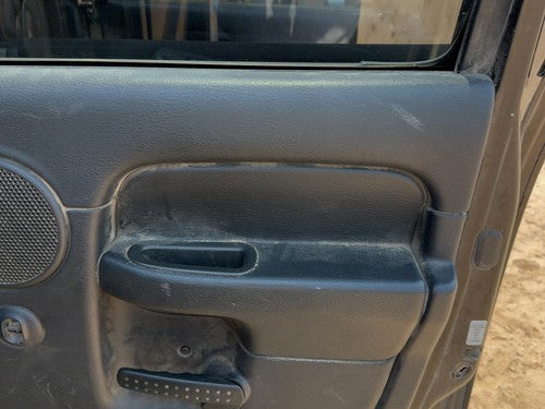 02-05 Ram 1500 Passenger Right Rear Door Trim Panel Switches Back Dark Gray V9Dv