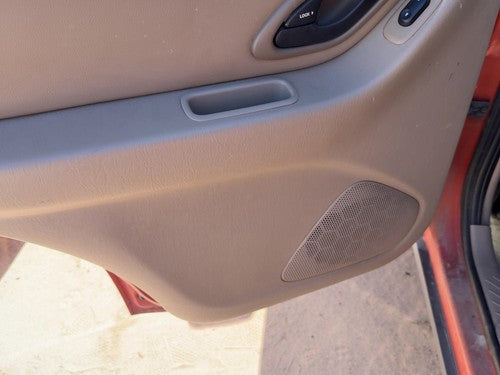 03-07 Escape Driver Left Rear Door Trim Panel With Switches Back Pebble Tan Ah