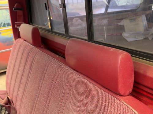 1987-1996 Dodge Dakota Pair Of Front Headrests Oem Left Right Set Seat Red