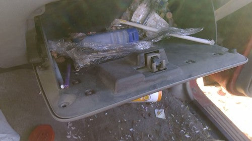 1997 Ford Ranger Glove Box Assembly Complete Door With Latch Oem Gray