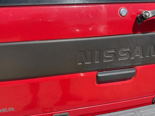90-95 Nissan Pathfinder Hatch Trim Surround Panel Tail Liftgate Finish Red OEM