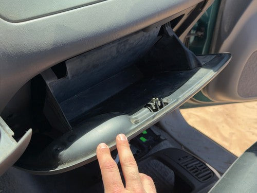 1997-2003 Ford F150 Glove Box Assembly Complete Door With Latch Oem Gray F2