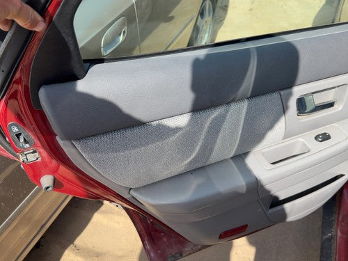 2000-2002 Ford Taurus Driver Left Rear Door Trim Panel With Switches Back Gray