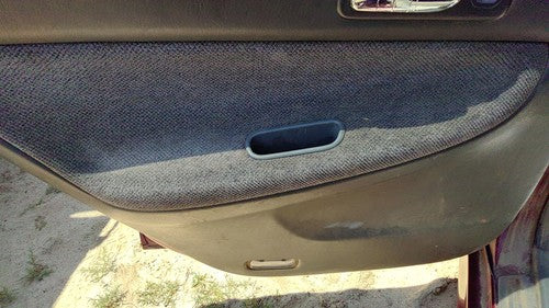 1994-1995 Honda Accord Driver Left Rear Door Trim Panel With Switches Back Gray