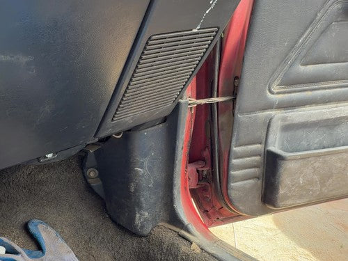 1987-1988 Toyota FX Passenger Right Lower Kick Trim Panel OEM Gray