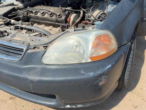 1996-1998 Honda Civic Front Bumper Cover Assembly Oem Blue B-73M 4802120