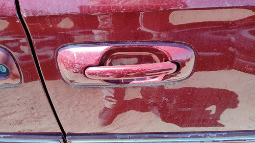 01-07 Town Country Driver Left Rear Outside Door Handle Oem Back Red Prh