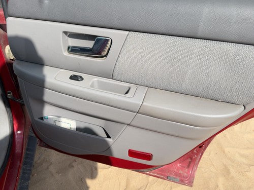 00-02 Ford Taurus Passenger Right Rear Door Trim Panel With Switches Back Gray