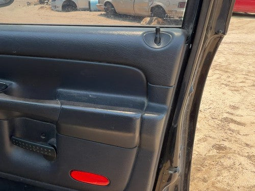 02 Ram 1500 Passenger Right Front Door Trim Panel With Switches Dark Gray V9Dv