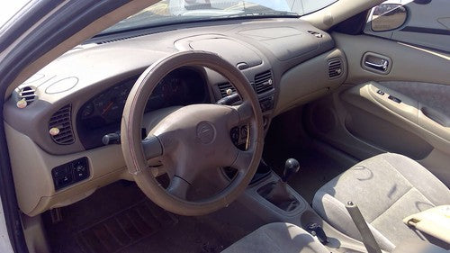 00-03 Sentra Passenger Right Rear Moulding On Door Back Trim Strip White Qm1