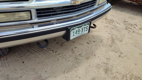 1988-2000 Silverado 2500 Front Bumper Assembly With Brackets Oem 15574111