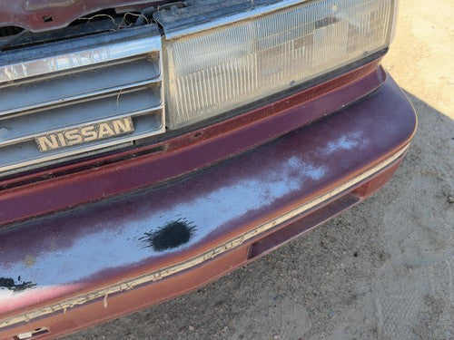1987-1988 Nissan Maxima Trim Strip Below Front Grille Assembly Oem Gxe Red