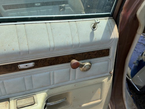 1974 Chevy Impala Driver Left Rear Door Trim Panel Manual Back