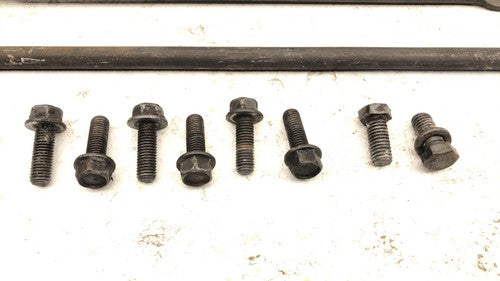1984 Chevy K20 Transmission Dust Inspection Cover Shield Bolts Hardware Brace