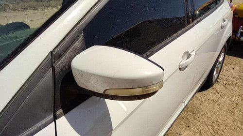 12-14 Focus Ford Focus Driver Left Power Side Mirror Door Mounted Oem White Yz