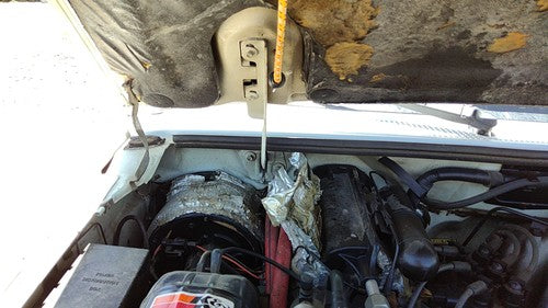 1993 94 Ford Explorer Passenger Right Hood Hinge Assembly Oem White F87z16796ba