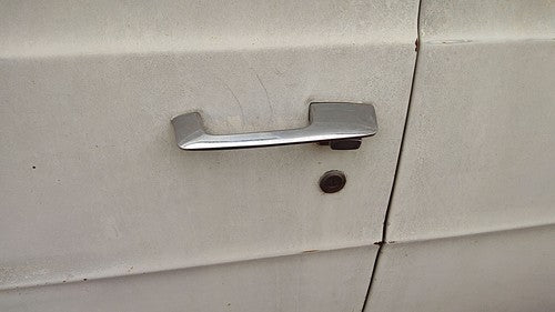 1974 Dodge Van B200 Driver Left Front Outside Door Handle Oem White