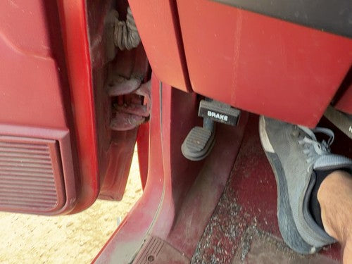 1987-1996 Dodge Dakota Driver Left Lower Kick Trim Panel Oem Red