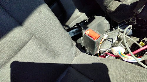 16-19 Police Interceptor Passenger Right Front Seat Belt Buckle Receiver Black 9