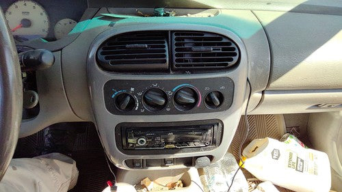 2000-2005 Dodge Neon Trim Bezel Around Radio Surround Dash Panel Oem Gray B7L5