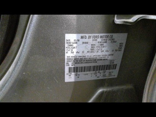 2007-2010 Ford Edge Fuel Pump Assembly Fwd With Sending Unit 8T4z9h307b