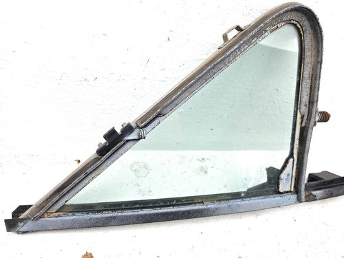 80-91 F150 Passenger Right Front Vent Window Small Door Glass With Frame Oem