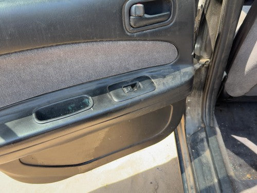 96-99 Nissan Maxima Driver Left Rear Door Trim Panel With Switches Back Black