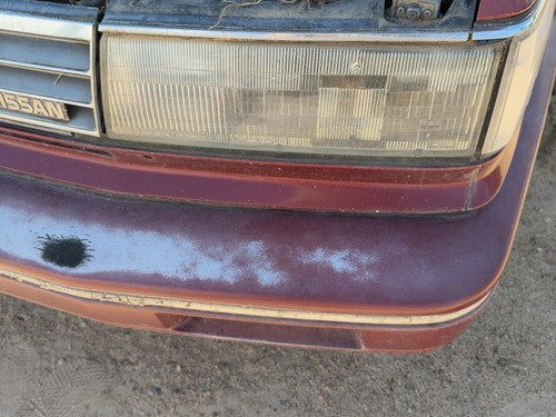 1987-1988 Nissan Maxima Trim Strip Below Front Grille Assembly Oem Gxe Red