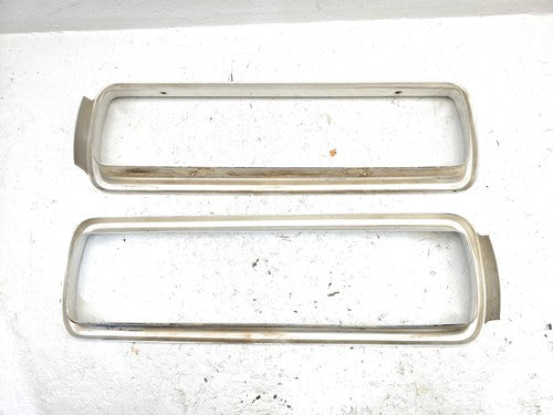 1964 Ford Thunderbird Coupe Pair Chrome Tail Light Trim Bezel Surround Oem