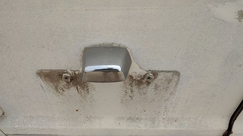 1974 Dodge Van B200 License Plate Light Housing Oem Chrome