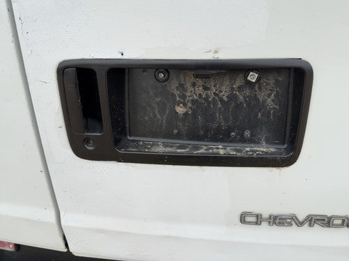 2002 Chevy Express Van 2500 License Plate Trim Surround Panel Oem With Handle