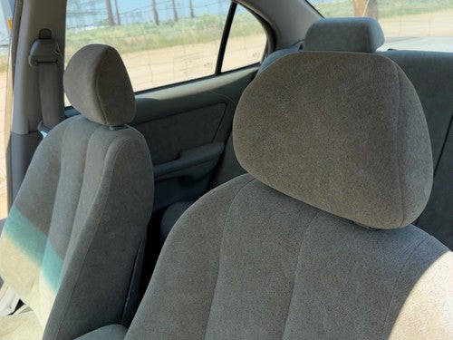 01-02 Elantra Pair Of Front Headrests Oem Left Right Set Seat Beige Gray Ze