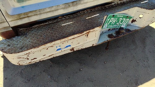 1978-1993 Dodge Ram W150 Rear Step Bumper With Brackets Oem 82400657