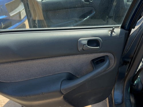 1996-1998 Honda Civic Driver Left Rear Door Trim Panel With Switches Back Gray F