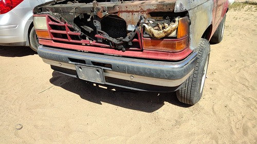 1989-1990 Ford Bronco 2 Front Bumper With Brackets Assembly Oem Chrome