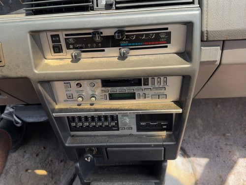 1987-1988 Nissan Maxima Trim Bezel Around Radio Surround Dash Panel Oem Gray