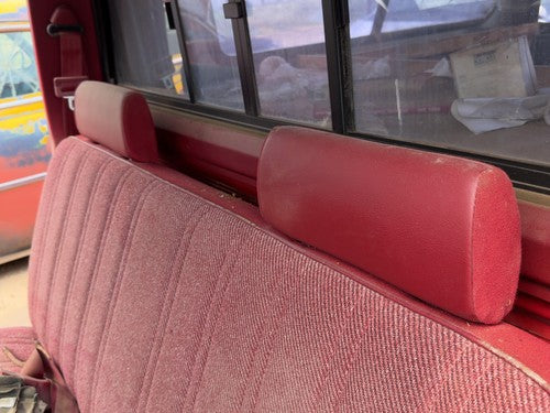 1987-1996 Dodge Dakota Pair Of Front Headrests Oem Left Right Set Seat Red