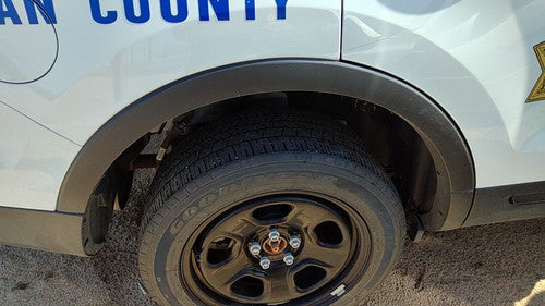 11-19 Explorer Police Interceptor Passenger Right Rear Wheel Flare Moulding Back