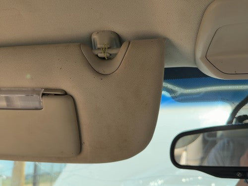 06-07 Chevy Monte Carlo Driver Left Sun Visor Oem Illumination Top Lamp Gray 832