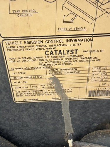 1992-1998 Honda Civic Radiator Electric Cooling Fan Assembly Oem With Motors