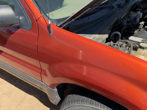 01-07 Ford Escape Passenger Right Front Fender Oem Without Wheel Lip Orange Gw