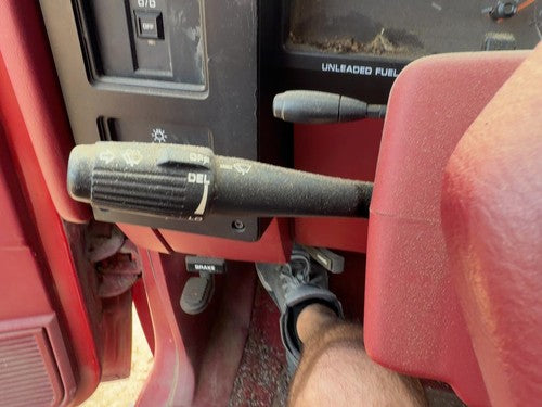 91 Dakota Turn Signal Switch Windshield Wiper Column Control Lever Assembly Red