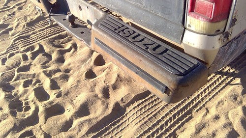 1981-1987 Isuzu Pup Pickup Rear Back Step Bumper With Brackets Oem 2900036000