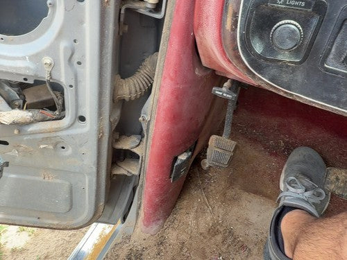 1987-1991 Ford F150 Driver Left Lower Kick Trim Panel Oem Red