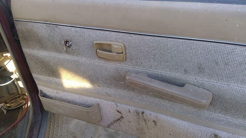 81-87 Isuzu Pup Pickup Passenger Right Front Inside Door Trim Panel Only Brown