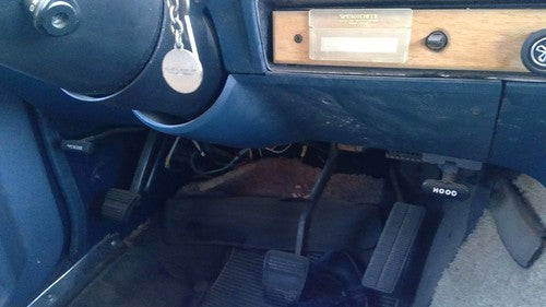 1988-1990 Chevy G20 Van Lower Dash Under Column Knee Bolster Trim Panel Oem Blue