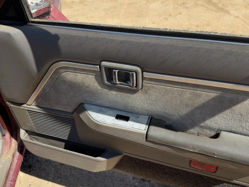 87 Maxima Passenger Right Front Door Trim Panel With Switches 4 Door Sedan Gray