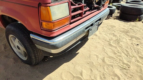 1989-1990 Ford Bronco 2 Front Bumper With Brackets Assembly Oem Chrome