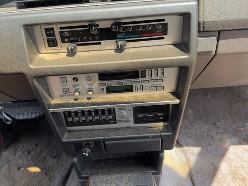 1987-1988 Nissan Maxima Trim Bezel Around Radio Surround Dash Panel Oem Gray