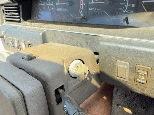 1985-1988 Nissan Maxima Clam Shell Steering Column Trim Gray OEM 6810042E00